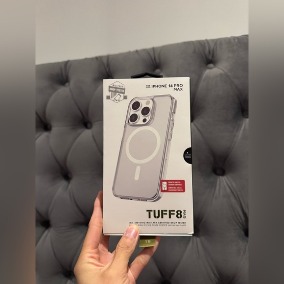 IPHONE 15/14 PRO MAX CLEAR TUFF CASE - Picture 1 of 8